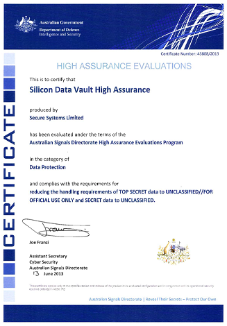 SDV HA ASD Certificate Small
